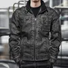 Herrjackor Spring Mens Läderjackor Högkvalitativ klassisk motorcykeljacka Male Plus Faux Leather Jacket Män släpper 230509