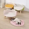 Mats Bench Cat Bed Removable And Washable Cat Net Hammock Pet Bed Dog Bed Kennel Chair Pet Bed For Cat Sleeping Soft Plush