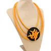 Chaînes pendentif collier femmes à la main Goth accessoires en caoutchouc tour de cou Kpop Designer bijoux initiale couche cadeau