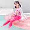 Maillots de bain maillot de bain pour enfants fille 2023 split style grand enfant Corée du Sud mignon princesse protection solaire piscine P230602