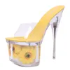 Slippers Inches Flower Nightclub Mature Elegant Concise Sweet Stage Show Models Fashion Sexy Platform Pole Dance Shoes Stripper