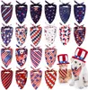 Accessories 20 Pack Holiday Dog Bandanna Scarf Accessories Independence Adjustable American Flag Pet Scarf For Small Medium Dogs Pets Cats