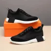 Hommes Chaussures Départ Designer Baskets Bouncing Sneaker Runner Shoe Antiskid Light Sole Flat Platform Trainers Suede Trainer