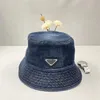 Fashion Hat Designer Denim Bucket Hat Casquette Baseball Cap For Men Womens High Quality Sunhat Street Trendy Hats