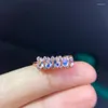 Cluster Rings Natural Moonstone Jewelry For Women Wedding Branch Ring Luxury