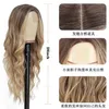 Grossistpriser Premier Highlight Color Virgin Hair Natural Wave 360 ​​Spets Wig Human Hair Frontal Wig With Baby Hair närvarande