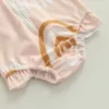Zweiteiliger Baby-Badeanzug-Sommer-Kind-Baby-Badebekleidungs-nette Blumen-Druck-lange Hülsen-Rüsche-Badeanzug-Kind-Strand-Abnutzung