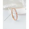 Bangle Bracelets Stainless Steel Bracelet Korean Fashion Luxury Titanium Concealed Buckle Inlaid Artificial Gem Any-matche