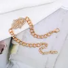 Link Armbanden Gold Color Vintage Chain For Women Fatima Hand Crystal Rhinestone Bracelet Fashion Jewelry Khamsah Accessoires