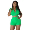 Survêtements pour femmes CINESSD Vêtements pour femmes Amazon Fashion Casual Midriff Outfit Zipper Two-Piece