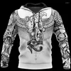 Herren Hoodies Egyptian Gods Ancient Tattoo White 3D Full Printed Hoodie für Männer und Frauen Sweatshirt Zip Pullover Freizeitjacke