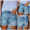 Women's Shorts Women Denim Shorts Summer Fashion Ladies Girls Jeans Shorts Ripped Hole Straight Shorts 230509