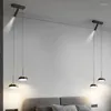 Pendelleuchten im nordischen Stil Schlafzimmer Nachttischlampe Net Red Ins Creative Long Line Single Head Minimalist Small