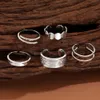 Band Ringe Vienkim Silber Farbe Perlenringe Set für Frauen Mädchen verstellbarer Ring Mode 2023 Schmuck trendige Geschenke neu 2023 Zubehör Z0509