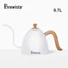 Ferramentas Brewista Artisan 700ml Gooseneck Stovetop Pourover Coffee Pot Controle Velocidade da Água 304 Chaleira de Aço Inoxidável