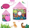 Tente de jeu pour enfants avec lumières intérieures et extérieures, tente pop-up pour enfants, jouets pour filles, jouets de princesse, jouets pour toute-petite fille, maison de jeu pour enfants avec lumière LED étoile