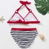 Costumi da bagno Bikini 2021 Costume da bagno per bambini in due pezzi per bambini da ragazza giovanile Biquini Baby-ST273 P230602