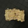 Bracelet marocain mariée Style Vintage Bracelet évider fleur Design délicat bijoux de mariage
