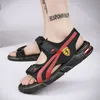 Sandals Topvivi Men 2023 فاخرة مصممة العلامة التجارية أحذية النعال الشاطئية في الهواء الطلق لعرض عالي الجودة غير قسيمة شريحة 230508