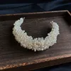 Wedding Haar sieraden Zware Craft Pearl Band Catwalk overdreven hoofdband Bridal Hoofdress Hair Accessories 230508