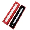 Empty Single Pen Pencil Box With Transparent Window Paper Packaging Cover Boxes