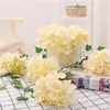 装飾的な花の花輪人工アジサイフラワーヘッド15 cm直径15 cm結婚式 /パーティーホームシミュレーションDIYウォール装飾27カラー50 PCS