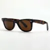 Rays Bans Klassiek merk WAYFARER luxe vierkante zonnebril heren acetaat frame met zwarte ray lenzen zonnebril voor dames UV400 schildpad kleur met doos 2140