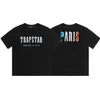 デザイナーファッション衣類 Tシャツ Tシャツ Trapstar パリ限定レタープリント半袖 Tシャツストリートルーズコットンカジュアルメンズレディーストップ夏高級カジュアル Str