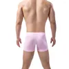 Underpants 4pcs/lotes de roupas íntimas de algodão masculino boxer shorts de pijama respirável para dormir baús de malas