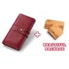 Wallets KAVIS Long Design Genuine Leather Women Wallet Female Coin Purse Hasp Portomonee Clutch Lady Cell Phone Holder Bag Card