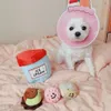 Toys Ins Ice Cream Glow Dog Toy Bucket Luminous Ball BB kallas Vocal Toys Soothing and Relieving Stuffy Toys For Dogs Dog Supplies