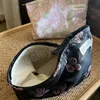 Sommar ny liten färsk jacquard rese kosmetisk väska kvinnliga tvättväskor enkla storkapacitet bärbar make-up förvaringskoppling