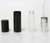 Basit Siyah Renk 5ml 10ml Mini Taşınabilir Doldurulabilir Parfüm Atomizer Sprey Şişe Boş Şişeler Kozmetik Kaplar Şişeler