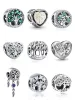 925 Sterling Silver Charms för Pandora smycken pärlor Ny mode silver lycka träd serie hänge