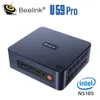Beelink U59 Pro Mini PC Windows 11 Intel 11th Gen N5105 DDR4 8GB 512GB SSDデュアルWIFI 1000mデスクトップゲームコンピューターGK MINI