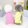 Rompers 10PC/Lot Spring Summer Pet Dog Jumpsuit Pajamas for Small Dogs TShirts Overalls Heart Puppy Dog Clothes