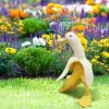 New Banana Duck Creative Garden Decor Sculptures Yard Vintage Gardening Decor Art Whimsical Peeled Banana Duck Home Statues Crafts