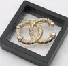 20 -styl luksusowe piny broszki broszki perłowe kryształowy rhinestone puste 18k złota platowana damska brooch Pins Sweter garnitura ubrań Akcesoria biżuterii