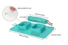 Bols doubles pliables pour chien Benepaw avec tapis antidérapant, bol de voyage portable en silicone non toxique pour chiots de petite, moyenne et grande taille