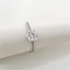 Cristal diamant couronne anneaux pour Pandora 925 bague de mariage en argent sterling ensemble bijoux de fête pour femmes soeurs cadeau bague de créateur avec boîte d'origine usine en gros