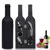 Wine Glasses 5PCS Opener Set Red Bottle Corkscrew Kit With Shaped Box Cork Remover for Gift Kitchen Bar Tool 230508