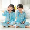 Pijamas crianças pijamas outono inverno meninas meninos sono roupas de roupa de bebê roupas de bebê pijama de desenho animado de animais de pijama de algodão Pijama infantil 230509