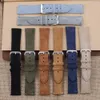 Titta på band Soft Suede Leather Watch Band 18mm 19mm 20mm 22mm 24mm Blue Brown Watch Stems Rostfritt stål Buckle Watch Accessories 230509