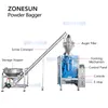 ZONESUN VFFS Powder Bagger Buste grandi Confezioni Farina Zucchero Sale Alimentatore Elevatore Imballaggio Riempitrice e sigillatrice ZS-FS420E