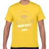 Męskie koszule topy koszula mężczyźni Mężczyźni senior Skip Day Champions klasa 2023 mody biały maniak Krótki męski tshirt xxxl