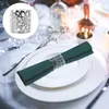 Tafeldoek 50 PCS Napkin Ring El Serviette Dinner Aapkin Wegwerp Decorate Supply Paper Accessories