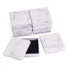 Jewelry Boxes Marble Jewelry Box Necklace Bracelet Rings Carton Packaging Display Box Gifts Jewelry Storage Organizer Holder RectangleSquare 230509