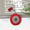 Turkey Eyes Crystal Keychains Keyring for Women Keychain Blue Gold Color Key Chain Bag Accessories Jewelry llaveros ojo turco GC2105