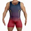 Gym Clothing Wrestling Singlets Triathlon Bodysuit Gym Breathable Sport Skinsuit Swimwear Marathon Running Weightlifting PowerLifting 230506