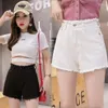 Women's Jeans Woman Pants White High-waist Denim Shorts Women's Summer 2023 Loose Pantalones Vaqueros Mujer